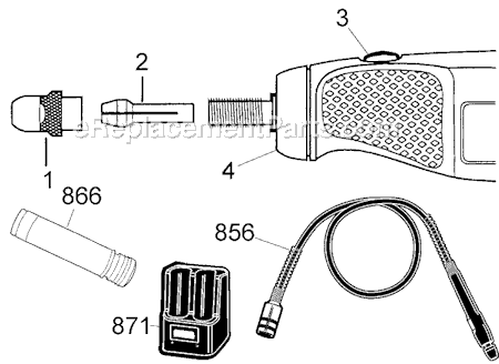 Page A Diagram and Parts List for 11258 Type 1 Black and Decker Multi-Tool